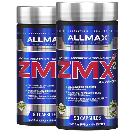 Allmax ZMX2, BOGO DEAL 2 x 90 VCaps - SupplementSource.ca