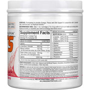 Allmax Amino Cuts (A:Cuts) 30 Servings Nutritional Panel - SupplementSource.ca