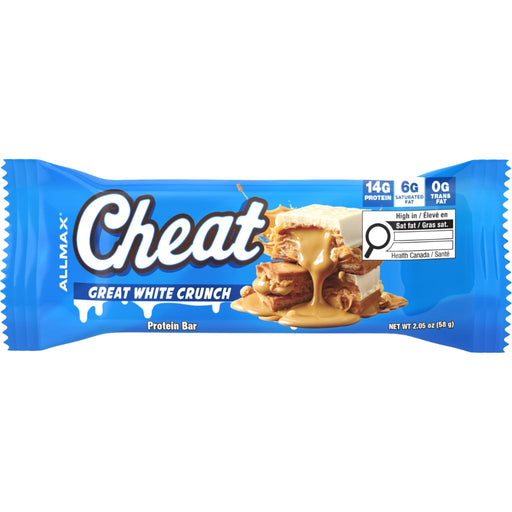 Allmax Cheat Protein Bar 58g Great White Crunch - SupplementSource.ca