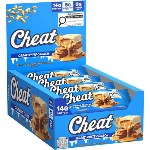Allmax Cheat Protein Bar, 58g x 12 Bars/Box Great White Crunch - SupplementSource.ca
