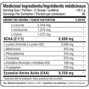 Allmax EAA 320g, 30 Servings Nutritional Panel - SupplementSource.ca