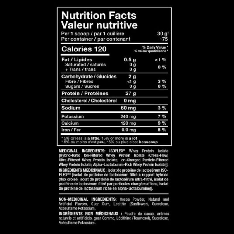 Allmax Isoflex Protein Isolate Nutrition Panel, Chocolate, 10 Packets/Box - SupplementSource.ca