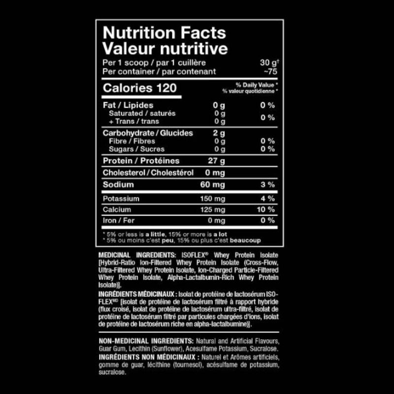 Allmax Isoflex Protein Isolate Nutrition Panel, Vanilla, 10 Packets/Box - SupplementSource.ca