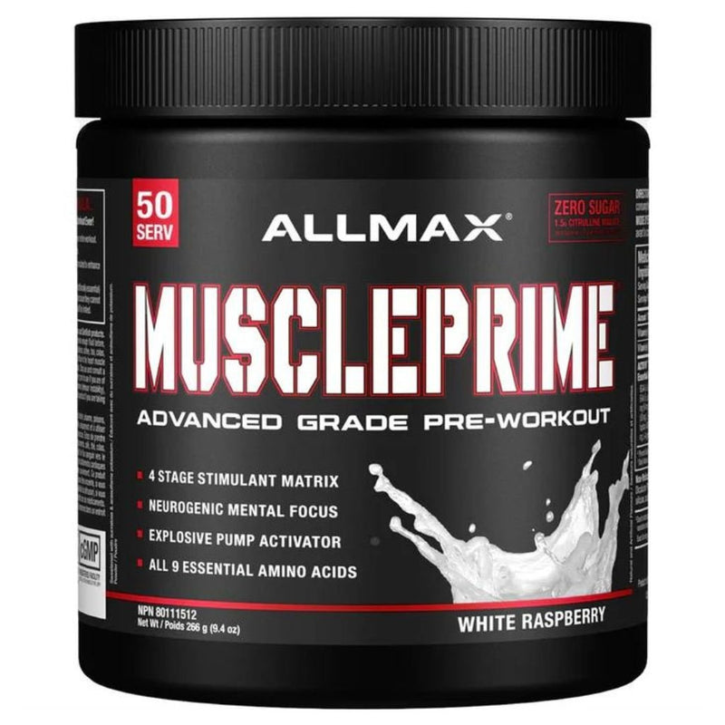 Allmax MusclePrime, White Raspberry - SupplementSource.ca