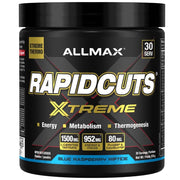 Allmax Rapidcuts Xtreme Blue Raspberry Riptide, 30 Servings - SupplementSource.ca