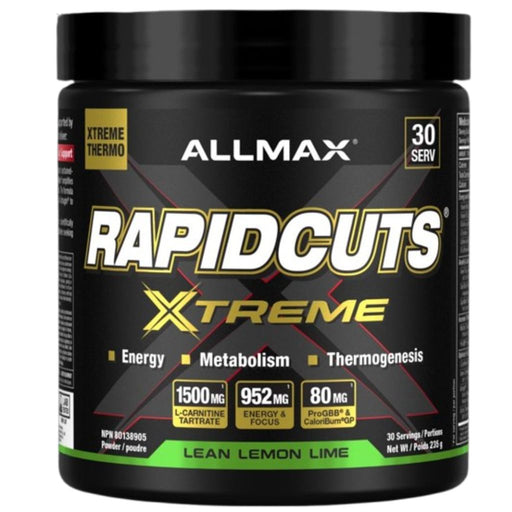 Allmax Rapidcuts Xtreme Lean Lemon Lime, 30 Servings - SupplementSource.ca