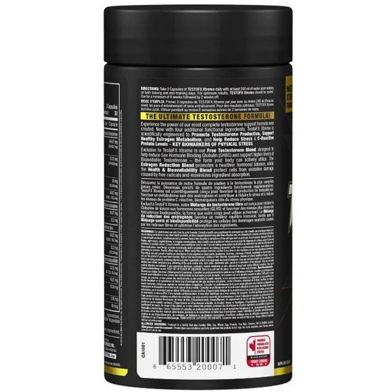 Allmax TestoFX Xtreme Instructions, 90 Capsules - SupplementSource.ca