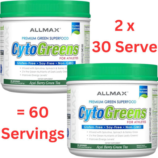 Allmax CYTOGREENS, 30 Servings x 2 - SupplementSource.ca