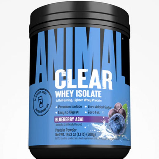 Animal Clear Whey Isolate, 20 Servings Blueberry Acai - SupplementSource.ca