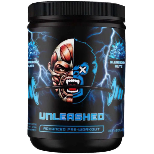 Ape-X Unleashed Pre-Workout, 40 Servings Blueberry Blitz - SupplementSource.ca