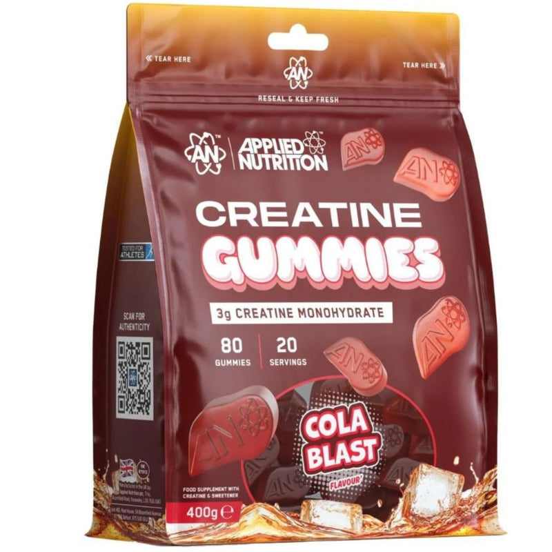 Applied Nutrition Creatine Gummies Cola Blast, 80 Gummies - SupplementSource.ca
