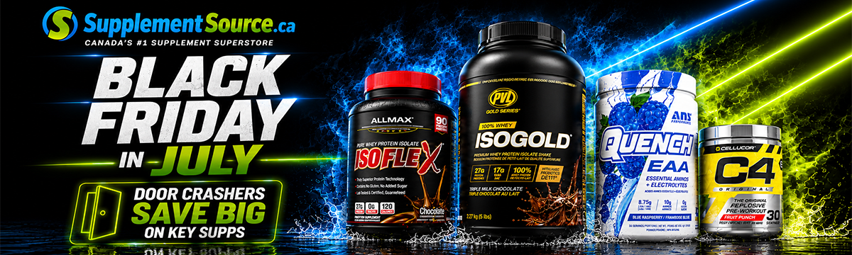 Black Friday in July - Save BIG on our Door Crashers - SupplementSource.ca