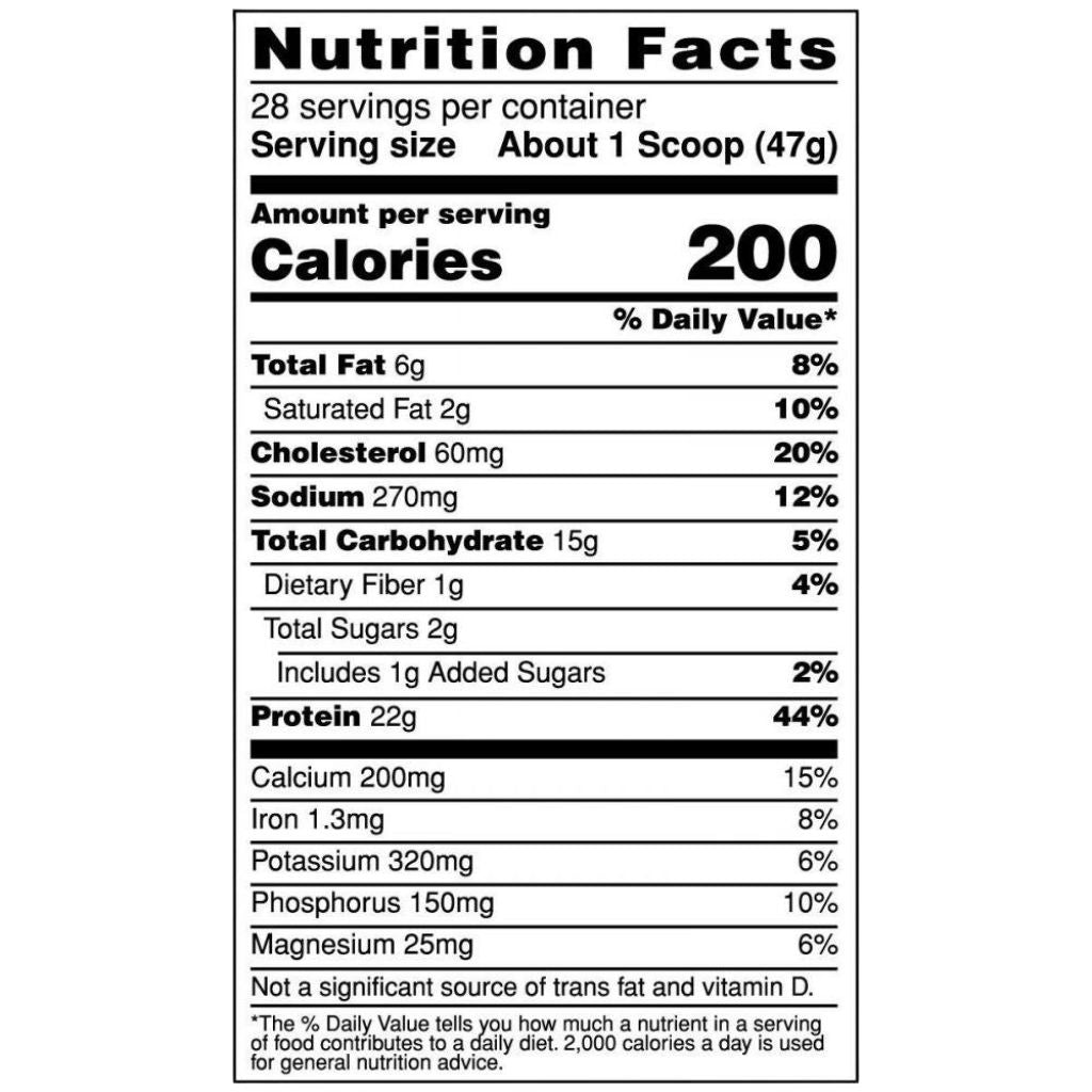 BSN SYNTHA-6, 2.91lb Chocolate Cake Batter Nutrition Facts SupplementSource.ca