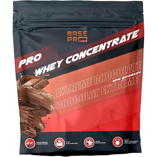 Base Pro Nutrition Whey Protein, 2lb Extreme Chocolate - SupplementSource.ca