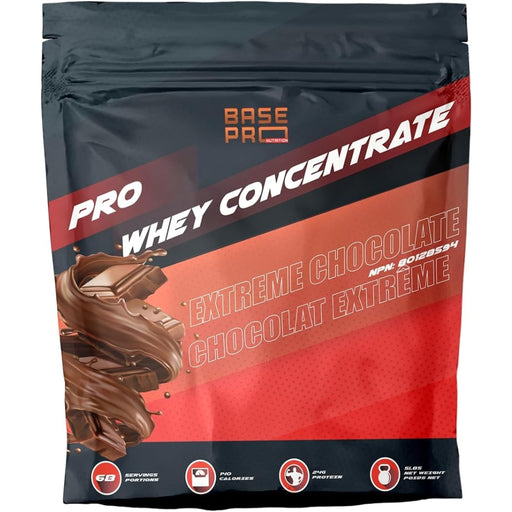 Base Pro Nutrition WHEY PROTEIN, 5lb Extreme Chocolate - SupplementSource.ca