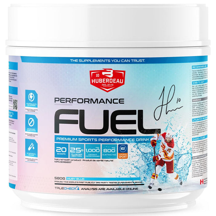 Believe Supplements Performance Fuel, 20 Servings Huby Blue - SupplementSource.ca