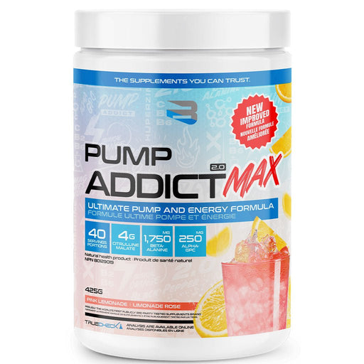 Believe Supplments Pump Addict Max, 40 Servings Pink Lemonade - SupplementSource.ca