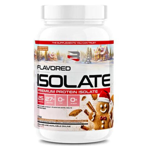 Believe Supplements Flavored Isolate, 775g Cinnamon Gingerbread  - SupplementSource.ca