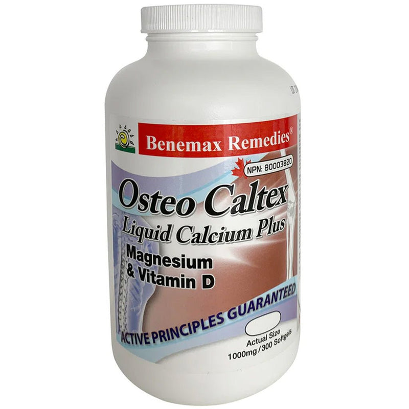 Benemax Remedies Osteo Caltex, 300 Softgels - SupplementSource.ca