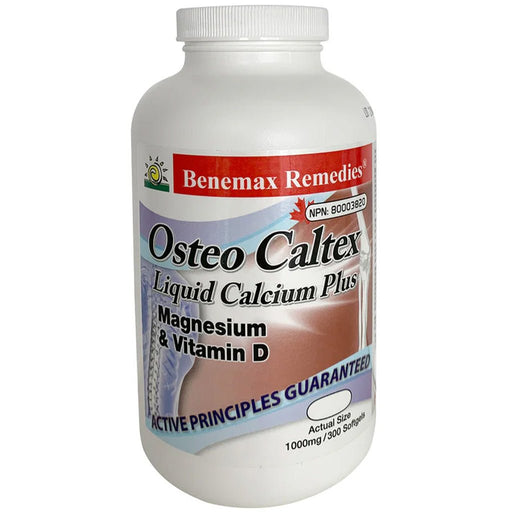 Benemax Remedies Osteo Caltex, 300 Softgels - SupplementSource.ca