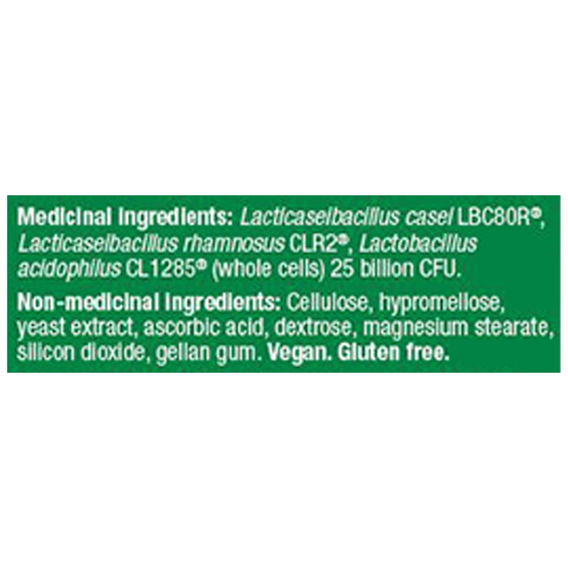 Bio-K Plus Probiotic Daily Care+, 25 Billion 15 VCaps Ingredients/Supplement Facts - SupplementSource.ca