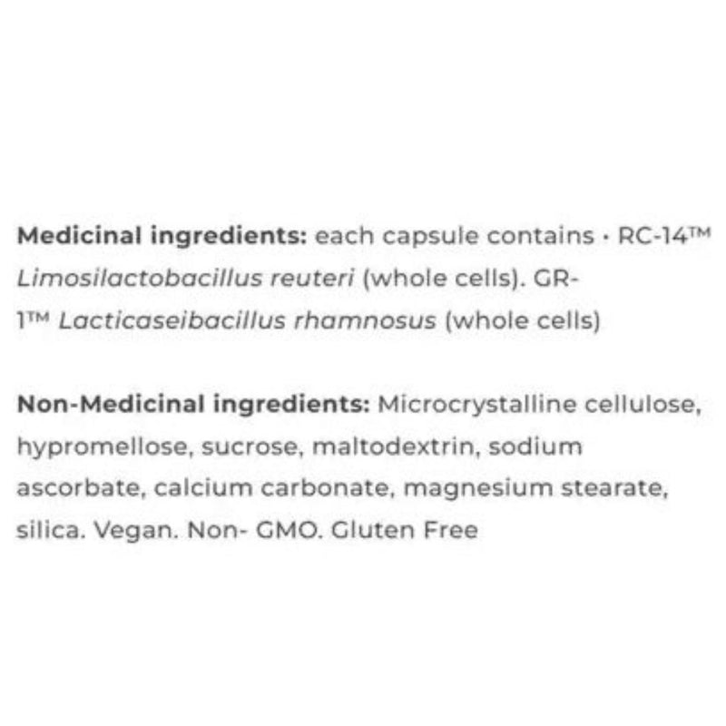 Bio-K Plus Probiotic Women's Health, 30 VCaps Ingredients/Supplement Facts - SupplementSource.ca