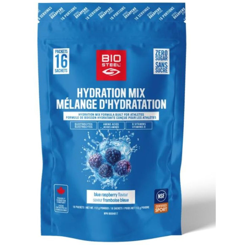 Biosteel Hydration Mix Blue Raspberry, 16 Pack - SupplementSource.ca