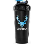Bucked Up Perfect Shaker, Black w Blue, 800ml - SupplementSource.ca