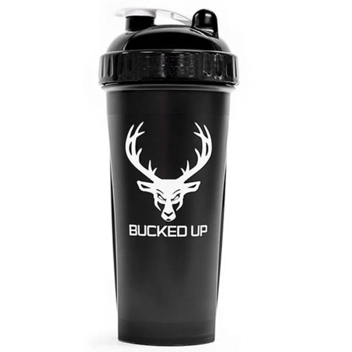 Bucked Up Perfect Shaker, Black w White, 800ml - SupplementSource.ca