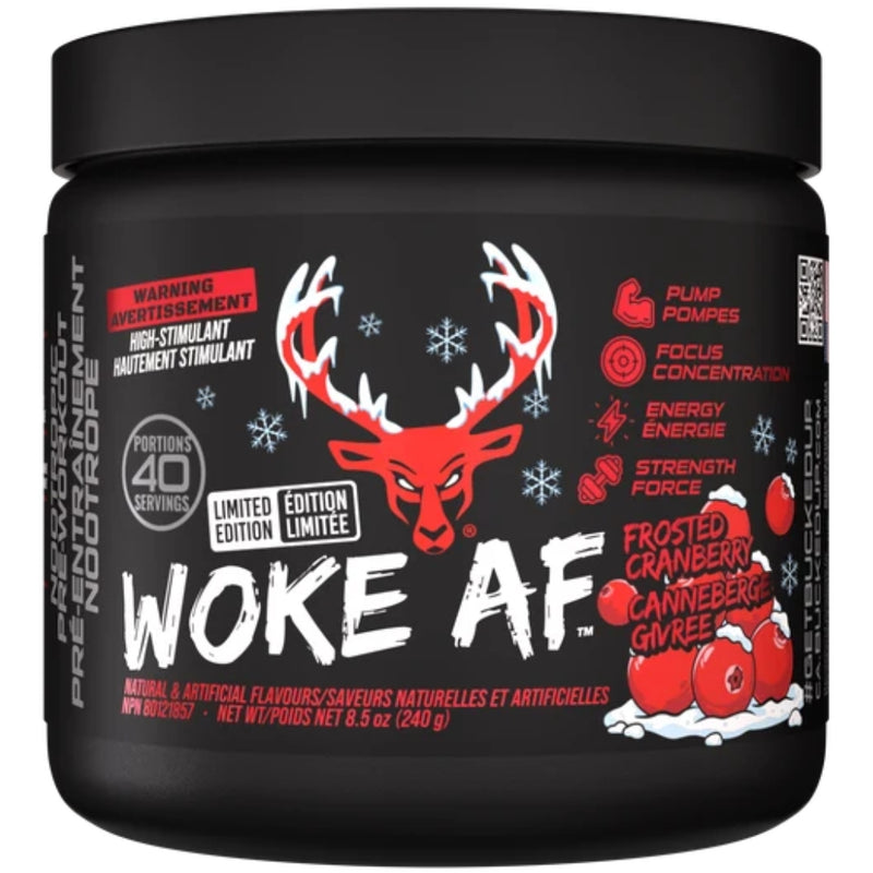 Bucked Up Woke AF, 40 Servings Frosted Cranberry - SupplementSource.ca