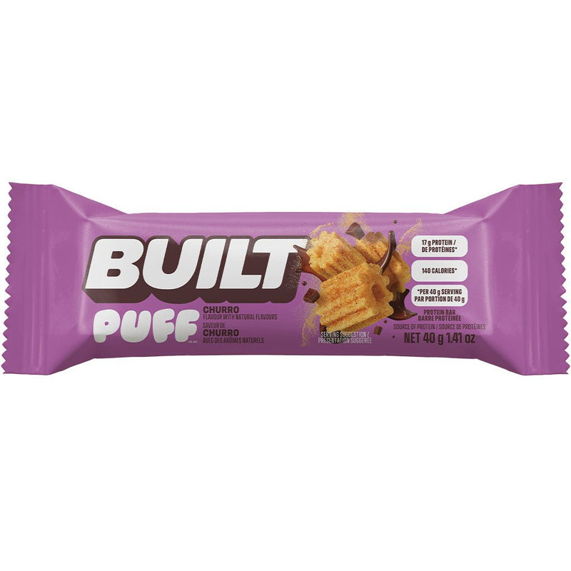 Built Bar Puff Churro Single Bar - SupplementSource.ca