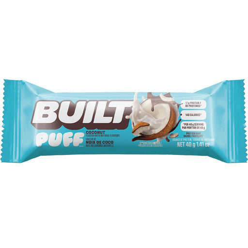 Built Bar Puff Coconut Single Bar - SupplementSource.ca