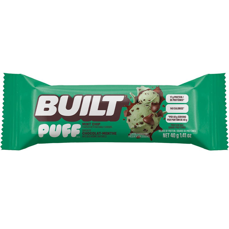 Built Bar Puff Mint Chip Single Bar - SupplementSource.ca