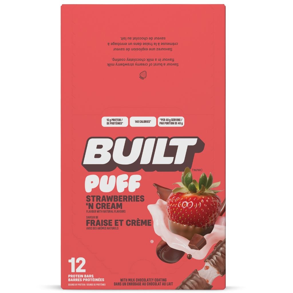 Built PUFF PROTEIN BARS, 12 Bars/Box — SupplementSource.ca