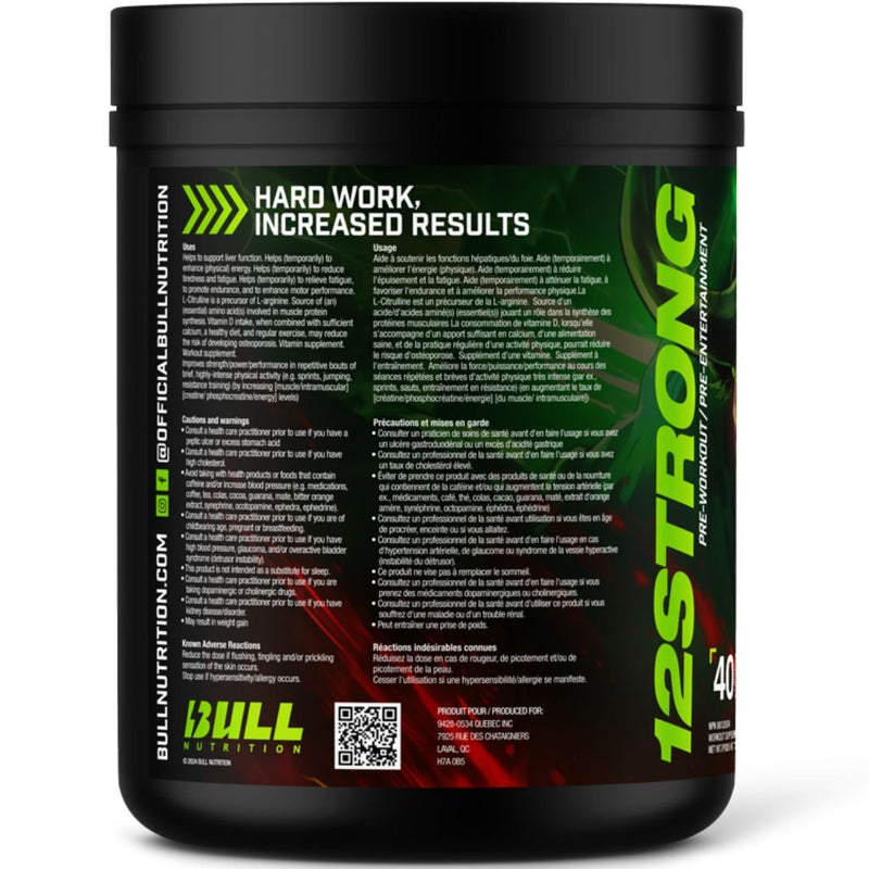 Bull Nutrition 12Strong Directions - SupplementSource.ca