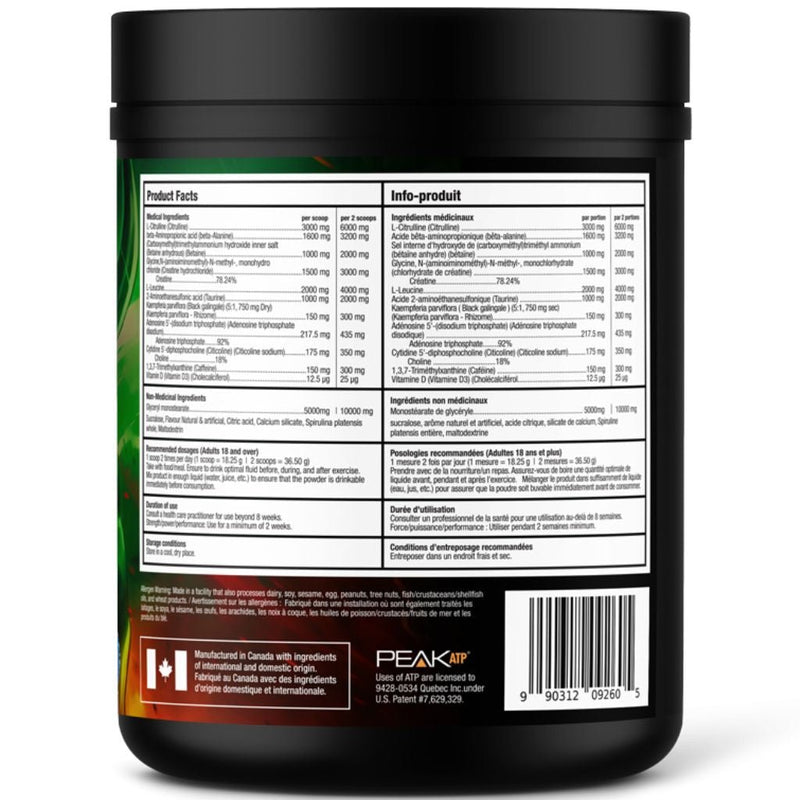 Bull Nutrition 12Strong Nutrition Panel - SupplementSource.ca