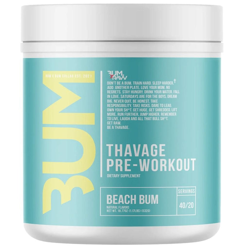 CBUM THAVAGE PRE-WORKOUT, 40 Servings Beach Bum -  SupplementSource.ca