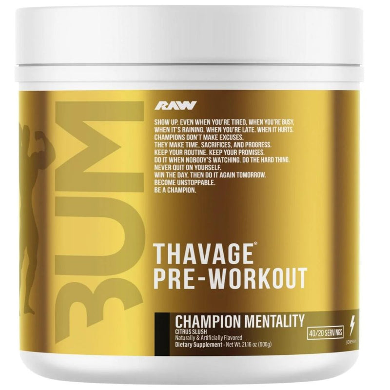CBUM THAVAGE PRE-WORKOUT, 40 Servings Champion Mentality -  SupplementSource.ca