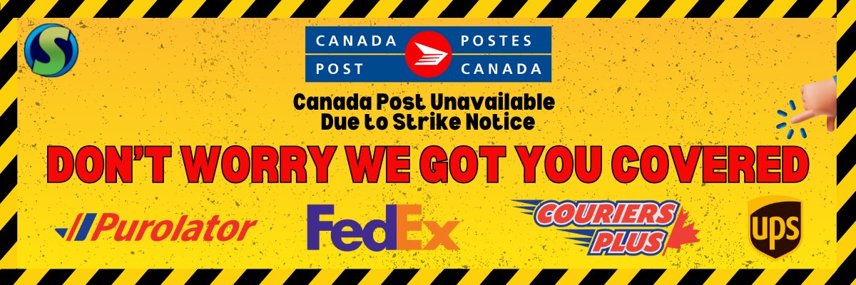 Canada Post on Strike but we've got your gainz covered - Still shipping with Purolator, FedEx, UPS and Couriers Plus!