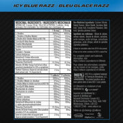 Cellucor C4 Ultimate, 20 Servings Icy Blue Razz Nutrition Panel - SupplementSource.ca