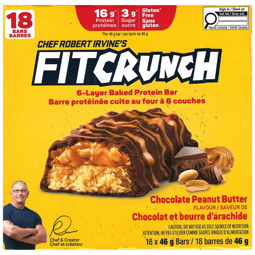 Chef Robert Irvine's FitCrunch, 18 Bars/Box - SupplementSource.ca