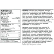 Chef Robert Irvine’s Protein Bar, 46g per Bar Chocolate Peanut Butter Nutrition Panel - SupplementSource.ca