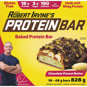 Chef Robert Irvine’s Protein Bar, 46g x 18 Bars/Box Chocolate Peanut Butter - SupplementSource.ca