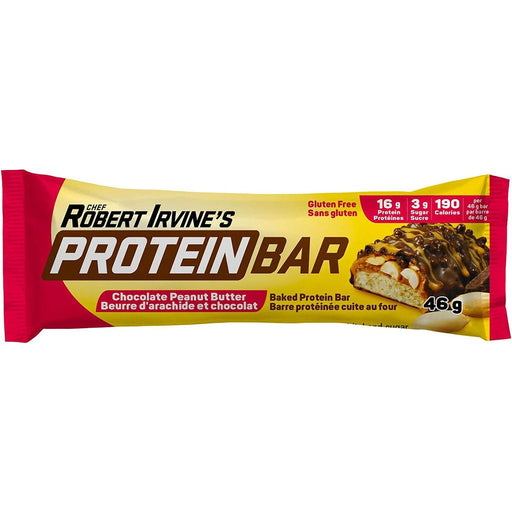 Chef Robert Irvine’s Protein Bar, 46g Single Bar Chocolate Peanut Butter - SupplementSource.ca