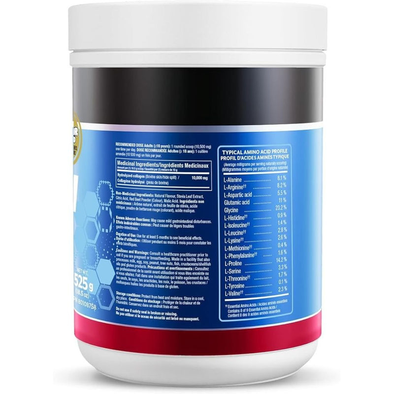 Confident Health Collagen Peptides, 50 Servings Island Breeze Nutrition Panel - SupplementSource.ca