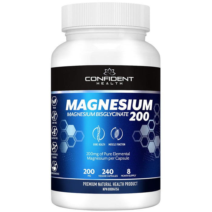 Confident Health Magnesium 240 VCaps - SupplementSource.ca