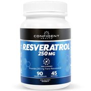 Confident Health Resveratrol 250mg, 90 VCaps - SupplementSource.ca