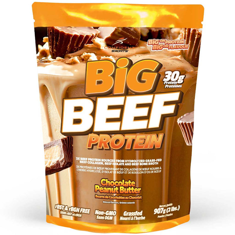 Confident Sports Big Beef 2lb Chocolate Peanut Butter - SupplementSource.ca