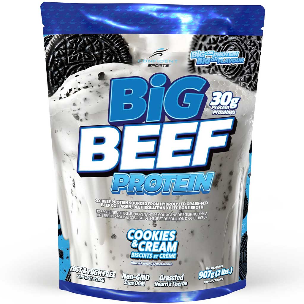 Confident Sports Big Beef 2lb Cookies & Cream - SupplementSource.ca