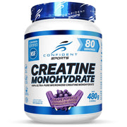 Confident Sports Flavoured Creatine Monohydrate, 80 Servings Grape Popsicle - SupplementSource.ca
